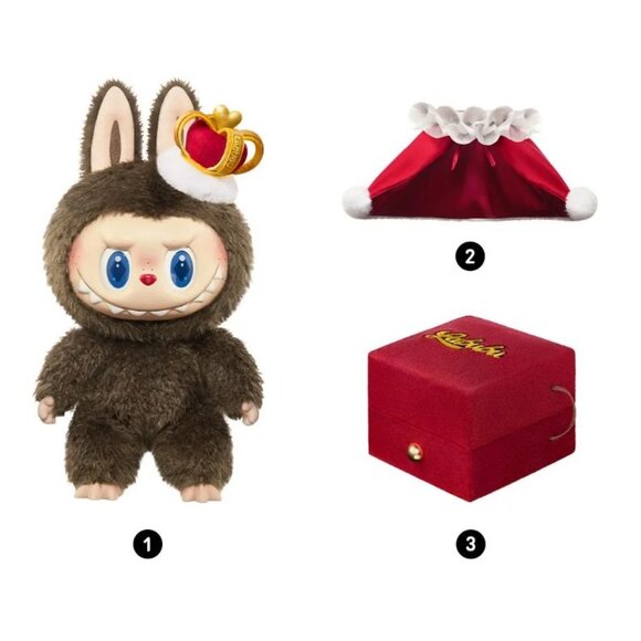 Labubu KING & Queen Plush Doll Set Let's Checkmate Pop Mart Authentic In Hand - Picture 14 of 14